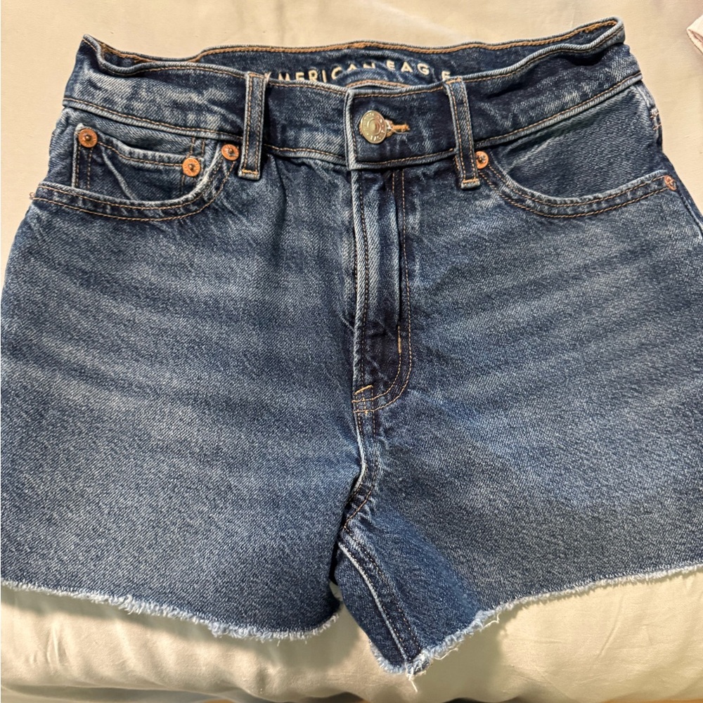 American Eagle Outfitters Blue Denim Strigid Jeans short